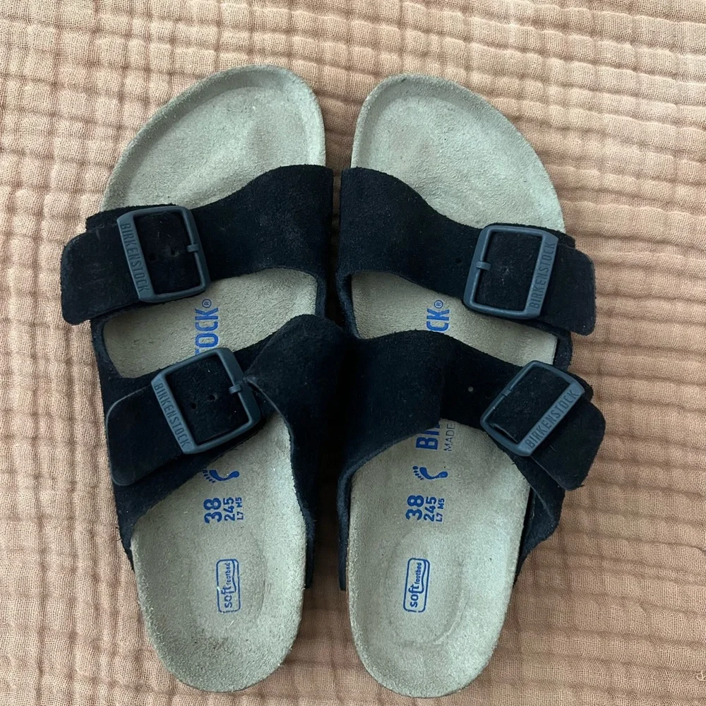 Birkenstock Arizona Suede Sandals - Picture 2 of 5
